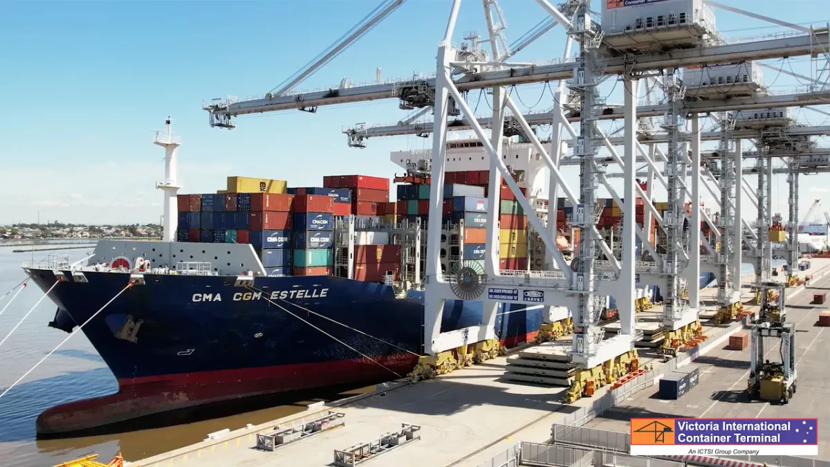 Port of Melbourne welcomes largest ship ever to call at Victoria container terminal