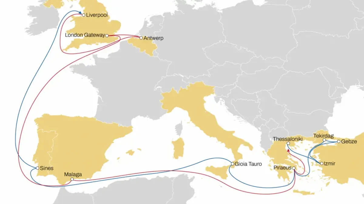 MSC - New Port Rotation Trade NWC UK - Greece & Türkiye