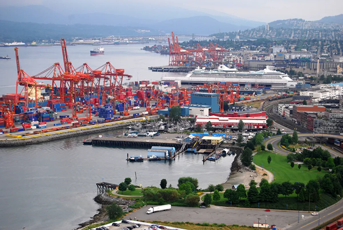 Port-Vancouver-BC-with-cruise-ship