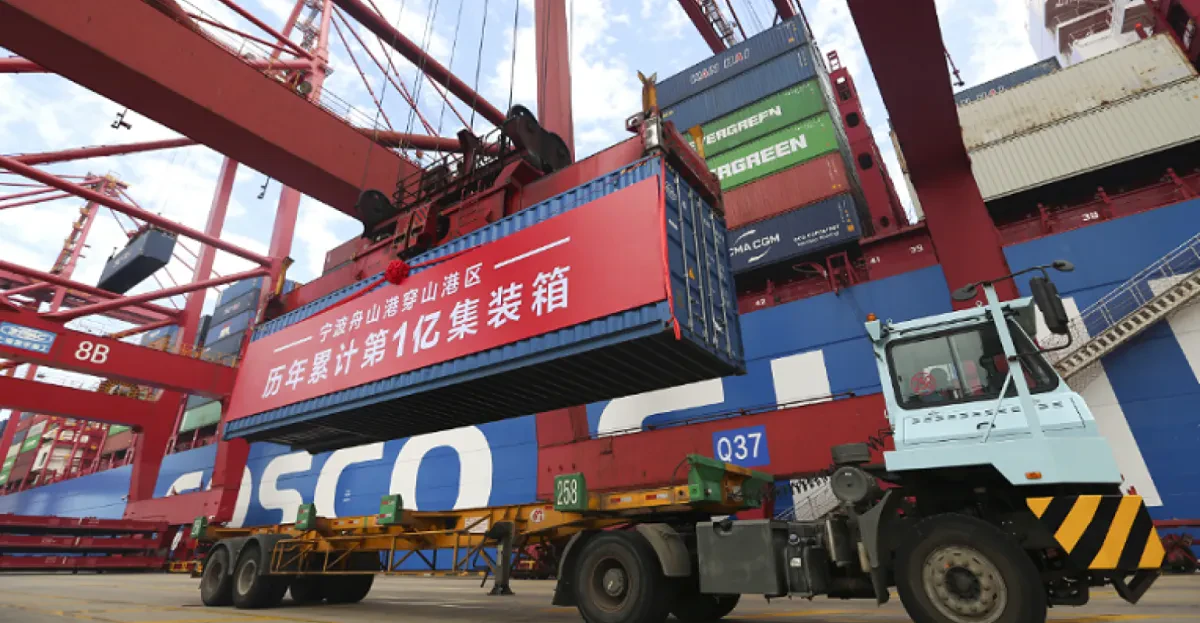 Chuanshan port records 100m teu container volume since 2004
