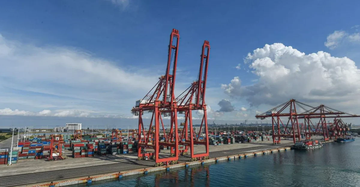 Hainan free trade port sees first inter-continental shipping service