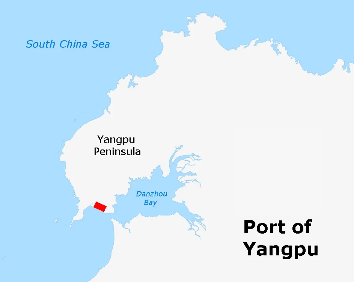 Container turnover at Hainan’s Yangpu port increased by 72.6% in the first quarter of 2021